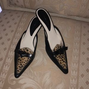 Bandolino Shoes with Real Cow Skin Leopard Accent
